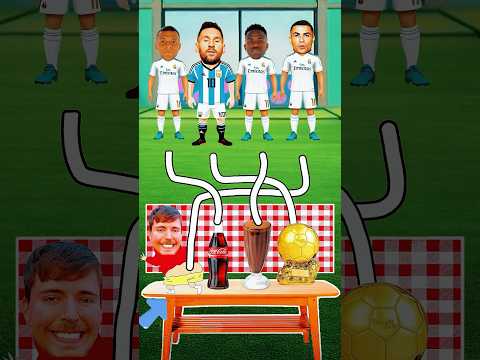 Who Will Eat Mister Beast's Poop? Ronaldo vs Messi vs Mbappé vs Vinicius