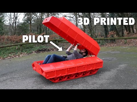 FIELD TESTING THE BIG 3D PRINTED TANK (and ride in)