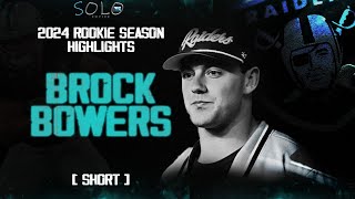 Brock Bowers Rookie Season Highlights 2024 [SHORT]