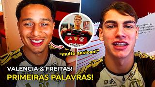 PRIMEIRAS PALAVRAS DOS NOVOS JOGADORES DO FLAMENGO: ANTHONY VALENCIA E JOAQUÍN FREITAS