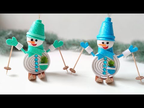 DIY Snowman ⛄ Christmas decorations 🎄 Christmas tree toys 🎄 Christmas craft idea