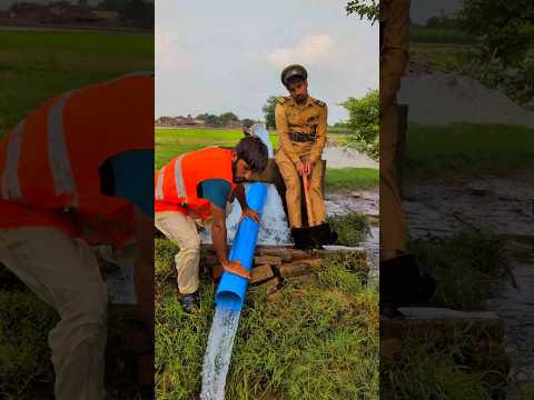 Stealing Water of police 🚓😂 #funny #comedy #viral #shorts