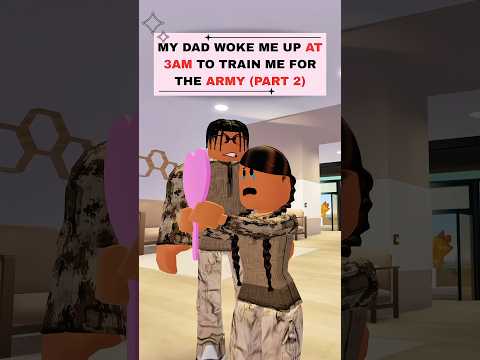 MY DAD WOKE ME UP AT 3 AM TO TRAIN ME FOR THE ARMY | Roblox edit #roblox #shorts #robloxedit