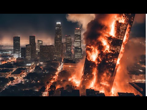 China is burning! Entire skyscrapers are on fire, people are sleeping in tents