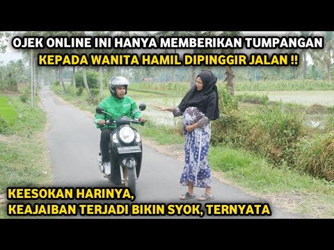 OJEK ONLINE INI HANYA MEMBERIKAN TUMPANGAN KEPADA WANITA HAMIL DIPINGGIR JALAN ! TERNYATA WANITA INI