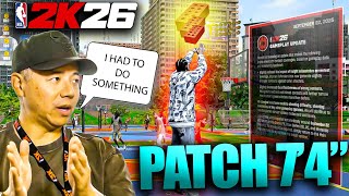 NBA 2K26 MAJOR GAMEPLAY PATCH! 🚨 R.I.P. 7'4 BUILDS + Shot Contest Changes