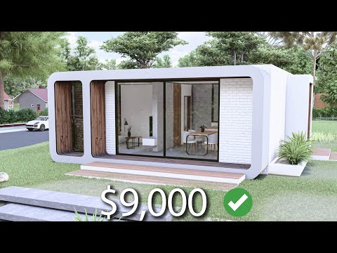 (6x7 Meters) Tiny House Design | 1 Bedroom Modern Small House Tour