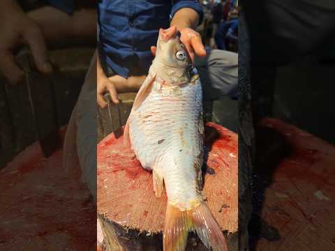 Amazing Golden Carp Fish Cutting Skills In Bangladesh Fish Market#2shorts