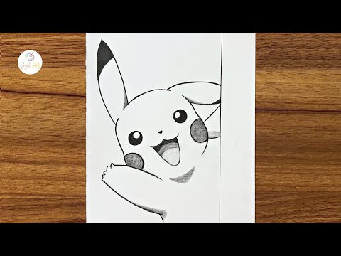 How to draw Pikachu step by step || Beginners drawing tutorials step by step | Easy drawing for Kids