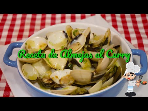 Como hacer un aperitivo rapido y rico de almejas al curry, todo el sabor en pocos minutos 🤤 😋