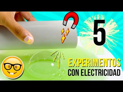 5 INCREIBLES Experimentos CASEROS con ELECTRICIDAD ELECTROSTÁTICA 🎇 Experimentos Fáciles para Niños
