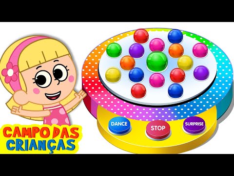 Máquina de dançar bolas surpresa | Vídeos divertidos de aprendizagem | Campo das Criancas
