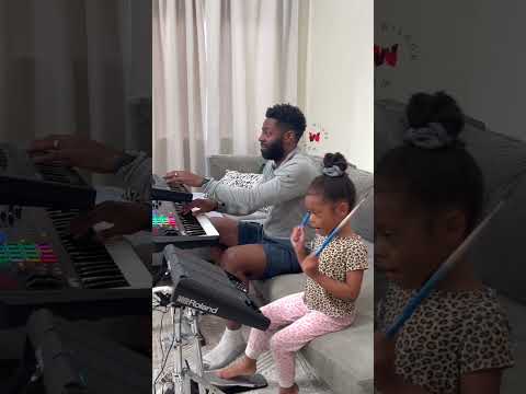 Vibes on vibes with my 4yr old baby girl! 🎹🥁