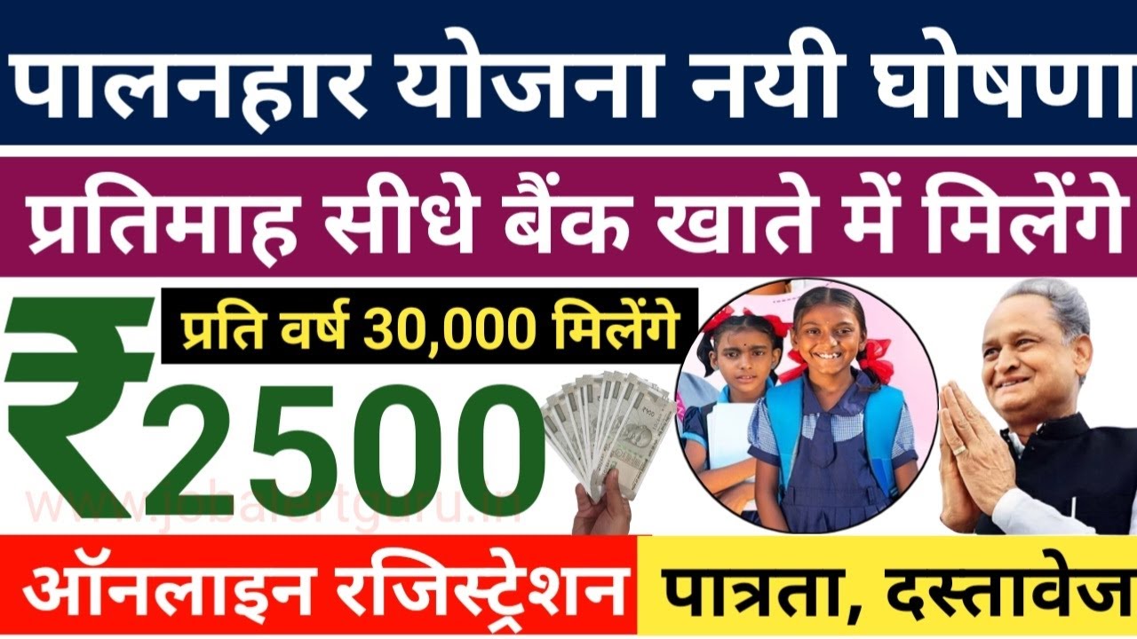 Palanhar Yojana Rajasthan  January 3, 2025