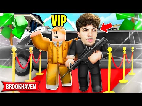 SONO DIVENTATO LA GUARDIA DEL CORPO DI UN VIP su BROOKHAVEN ROBLOX!