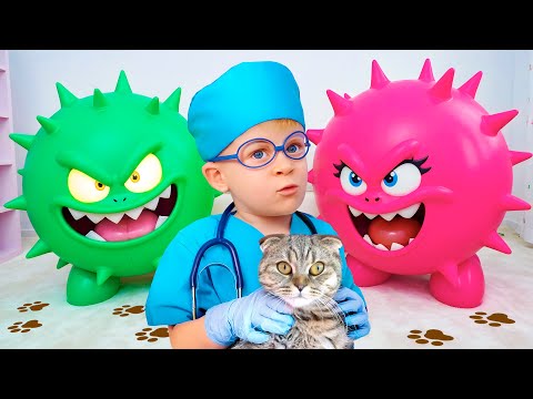 Oliver defeats Viruses + More Funny Kids Videos