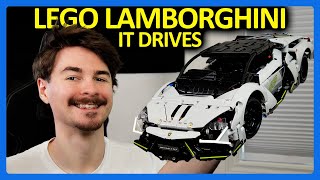 I Built the LEGO Technic Lamborghini Revuelto That Actually Drives!