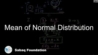 Mean of Normal Distribution