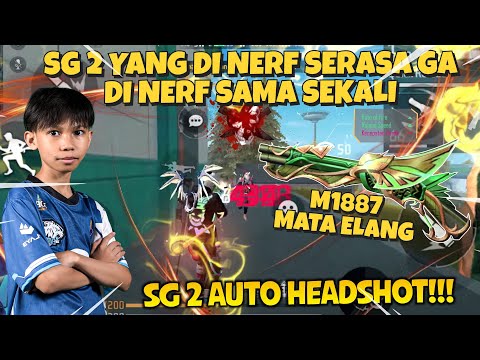 SG 2 DI NERF!?? PAKE SKIN INI AUTO GA ADA OBAT M1887NYA!! JARAK JAUH BISA HEADSHOT GA TUH ๐ฑ