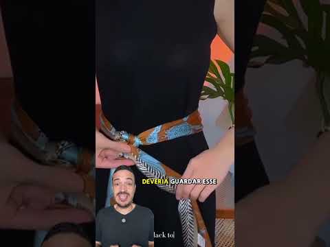 Como fazer um estilosos laço com lenços! #shorts #lenços