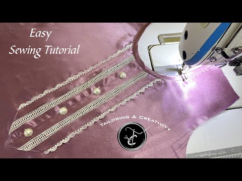 New Neck Design Sewing Tutorial For Beginners / Gale ki design / Neck Design Cutting and Stitching