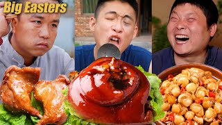 There's a big roast chicken in the big bowl!|Eating Spicy Food and Funny Pranks|Funny Mukbang