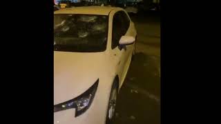 It’s raining Ice Bombs on my Car! Tennis ball size hail stones batter cars in Spain