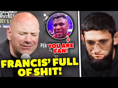 Dana White continues to HATE on Francis Ngannou, Khamzat Chimaev open up on HEALTH, Ilia Topuria