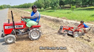 Mini Tractor Stuck in Mud || chota Tractor ki Video || My Top Funniest Comedy Video