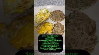 Egg and sausage muffin