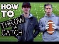 Throwing and Catching a Football Skills Challenge