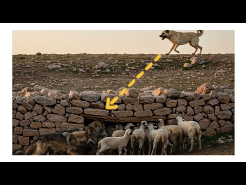 KURT KOYUNLARIN İÇİNDEKİ KÖPEĞİ GÖRMEDEN  SALDIRDI