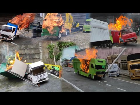 Komplikasi Musibah Truk Terbakar Versi miniatur truk