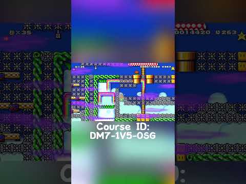 トゲのなかをかをかいくぐれ! トランジットスターラン #mario #luigi #smm2 #shorts #gaming