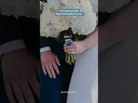 “so he could still walk her down the aisle” #artbyjennalynn #wedding#cremationart#grief#parentloss