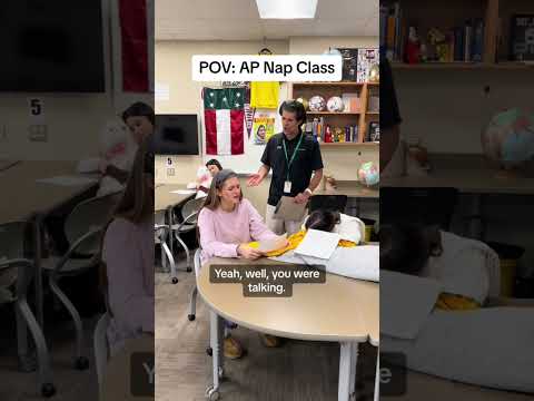 It’s in the rubric. Talking in your sleep is a 3 point deduction. #teacher #funny #napclass