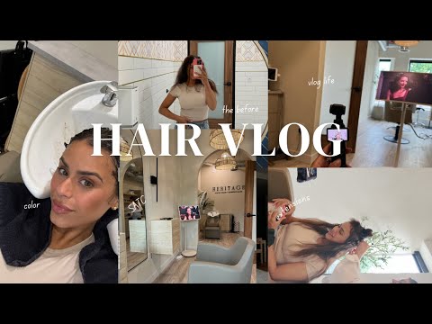 HAIR VLOG: Hand Tied Weft Extensions + Getting Curtain Bangs