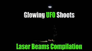 Glowing Disc Compilation of UFO Shining Down Laser Beam