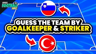 GUESS THE TEAM FROM STRIKER AND GOALKEEPER | QUIZ FOOTBALL TRIVIA 2025
