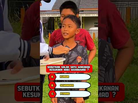 Apa makanan kesukaan nabi muhammad #kuis #nabimuhammad #short