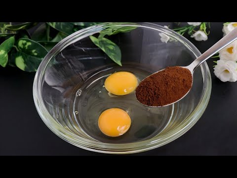 Just 2 eggs and coffee! you'll be surprised! No oven! No flour!  in just 10 minutes!