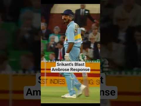 Srikanth's Blast: Ambrose Response - Analysis #cricket #cricketlover #short #youtubeshorts