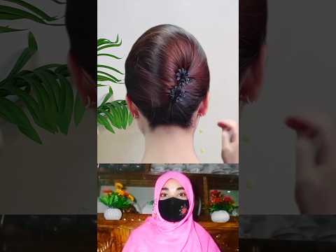 😱 ভাইরাল💯বিমানবালা আপুদের স্টাইলে চুল বাঁধা শিখুন 😍 পার্ট-২৩০ #hairstyle #short