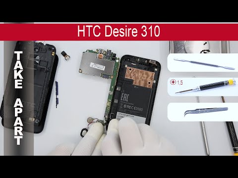 (ENGLISH) How to disassemble 📱 HTC Desire 310 0PA2100 Take Apart, Tutorial