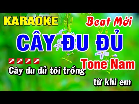 Karaoke Cây Đu Đủ (Beat Hay) Tone Nam 2025 Nhạc Sống | Hoài Phong Organ