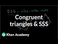 Exploring Congruent Triangles and SSS