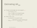 Phase Transitions and Heat of Vaporization