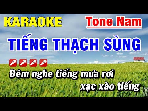 Karaoke Tiếng Thạch Sùng Nhạc Sống TONE NAM | Hoài Phong Organ