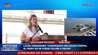 La Presidenta visitó las obras sobre el puente en el río Tárcoles, en Garabito.