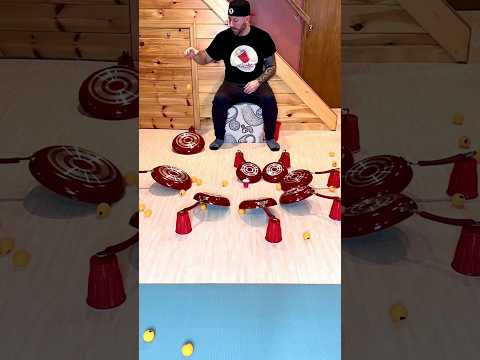 Satisfying Ping Pong Ball Trick Shots #shorts #trickshots #trickshot